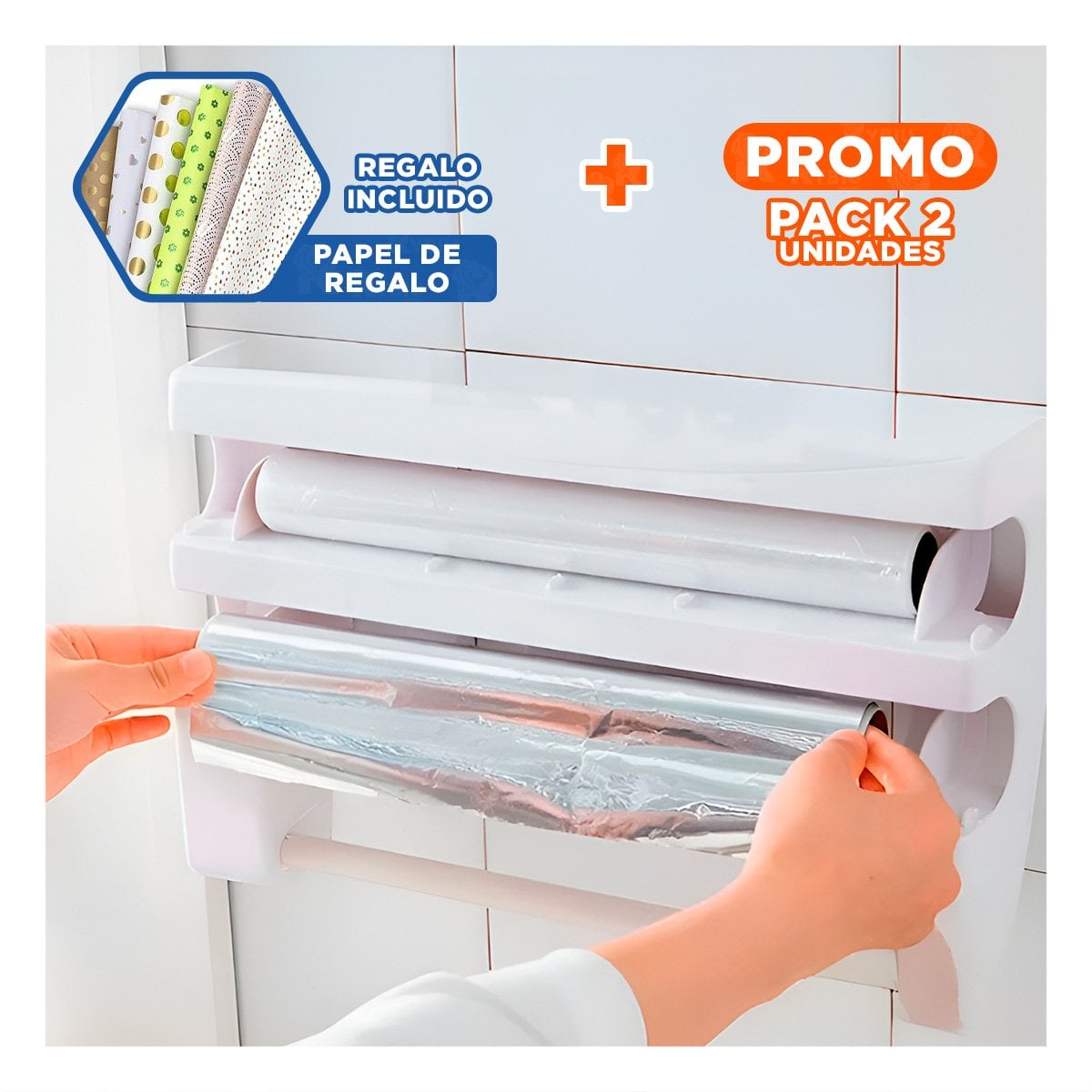 PACK2 EQUIPO DE ALUMINIO Y TOALLA PLOMO PARA CASAS CON MUCHA VITALIDAD Y+PAPEL REGALO - 1