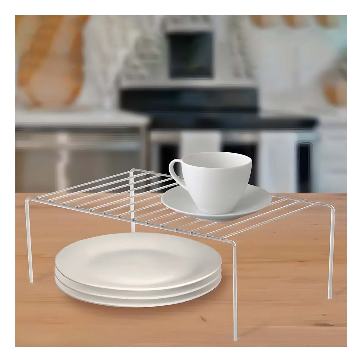PACK12 ESTANTE MODULAR EXPANDIBLE BLANCO CON BASE DE 4 PATAS METALICAS Y+REGALO STICKER - 3
