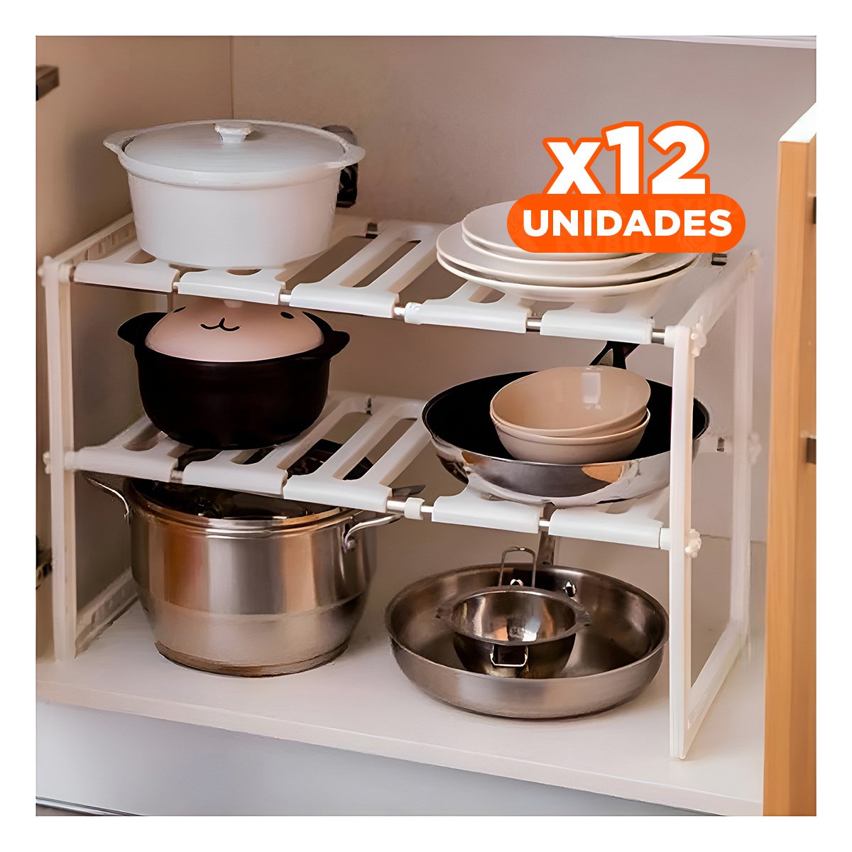 PACK12 ESTRUCTURA DE APOYO BLANCO CON ESTILO ACTIVO EN SU VIVIENDA - 1