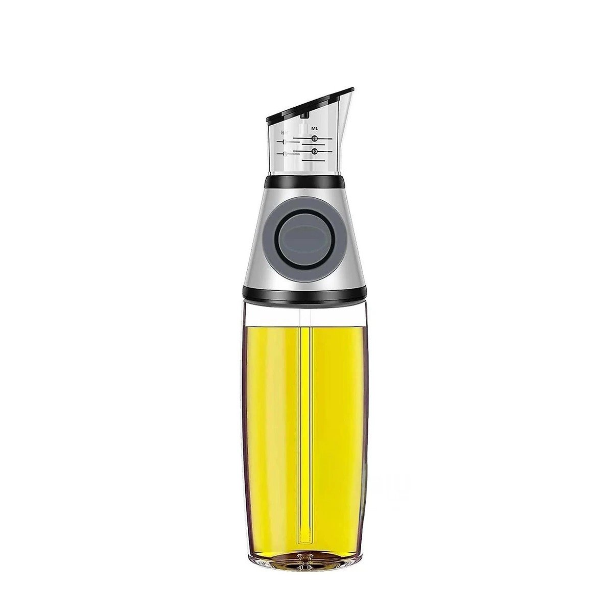 PACK12 RECIPIENTE VIDRIO CON MEDIDOR 500ML SEGURO Y DURABLE TODO TIPO ACEITE Y+REGALO STICKER - 2