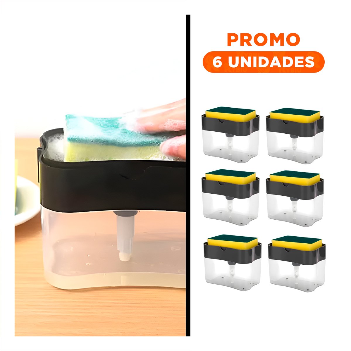 PACK6 HERRAMIENTA DE BACHA NEGRO DE ALTA RESISTENCIA PARA TODA SU CASA - 1