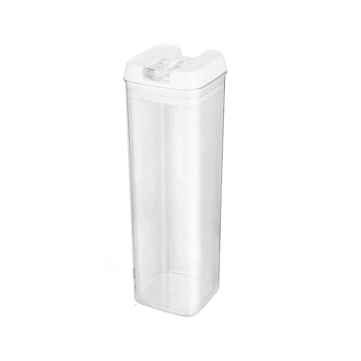 PACK2 BOTE ACRILICO ORGANIZADOR CONDIMENTOS TAPA BLANCA 1900ML Y+REGALO STICKER - 2