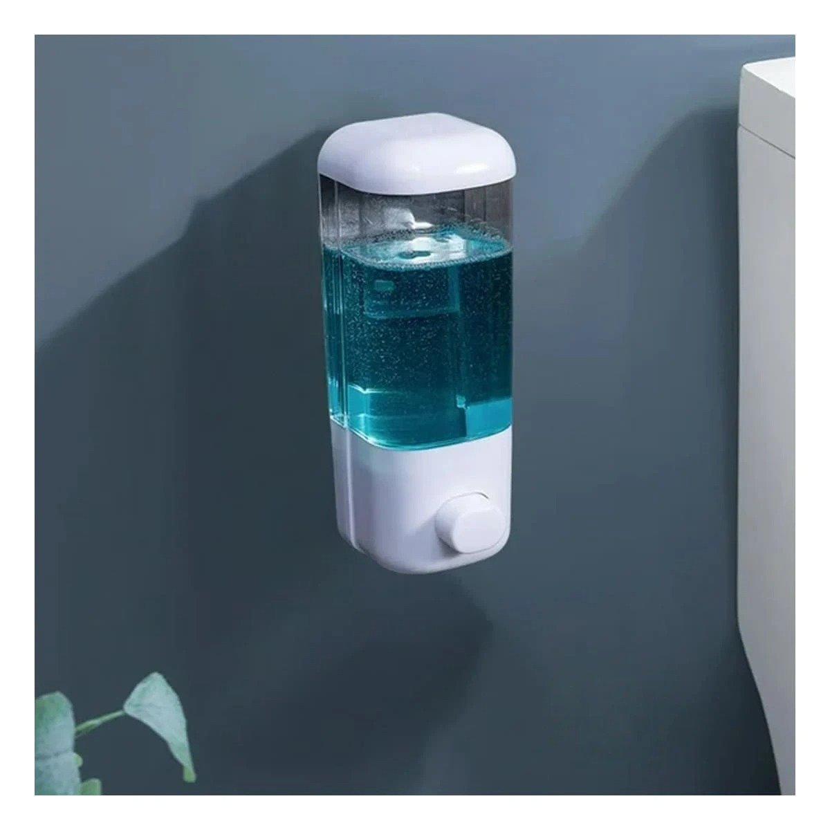 PACK2 UNIDAD DISPENSADORA DE JABON LIQUIDO 450 ML BLANCO PARA HOGAR Y+REGALO STICKER - 3
