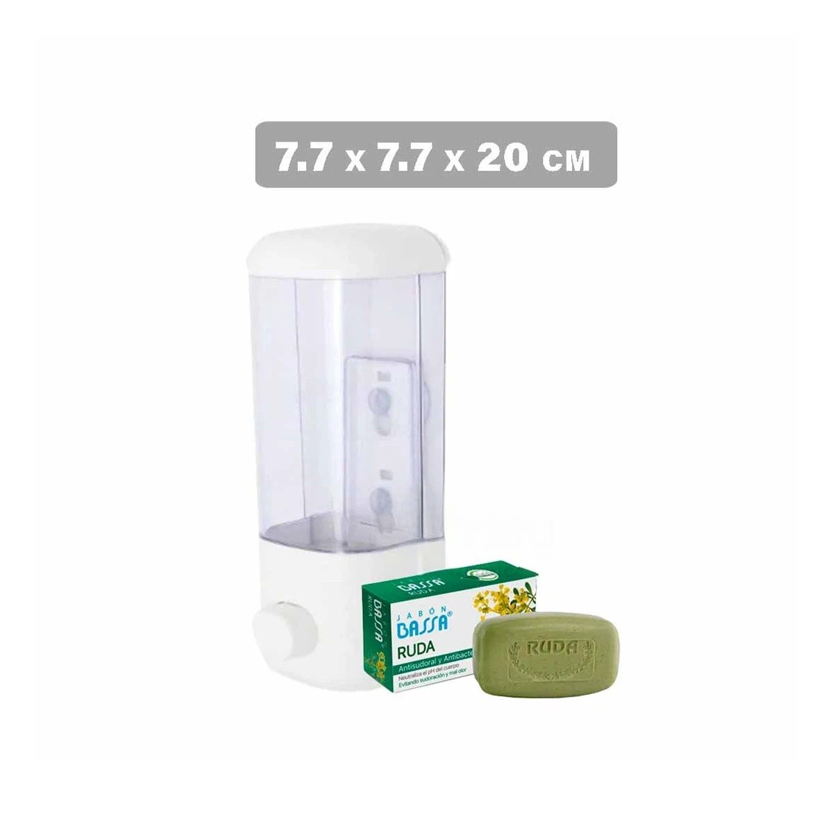 PACK2 UNIDAD DISPENSADORA DE JABON LIQUIDO 450 ML BLANCO PARA HOGAR Y+REGALO STICKER - 4