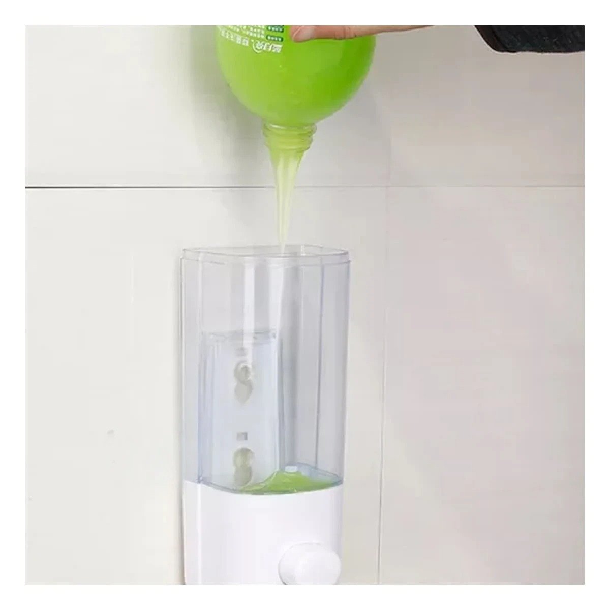 PACK12 ACCESORIO DISPENSADOR 450 ML BLANCO PARA COCINA MODERNA Y+REGALO STICKER - 5