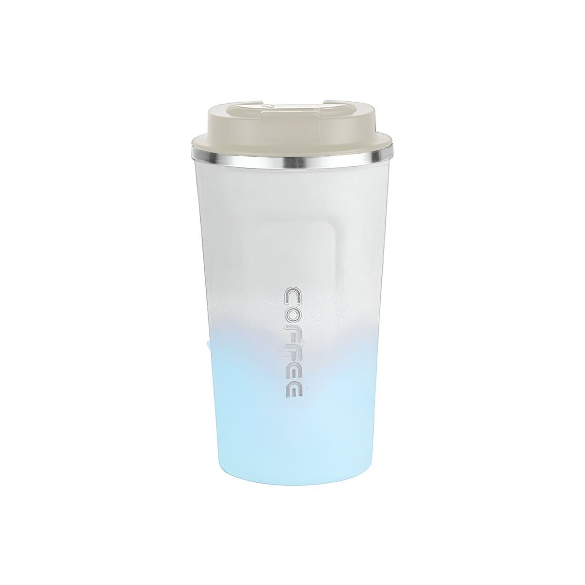 PACK2 DISPOSITIVO DIGITAL 510ML ROSADO CON BLANCO MANTIENE CAFÉ Y+REGALO STICKER - 2