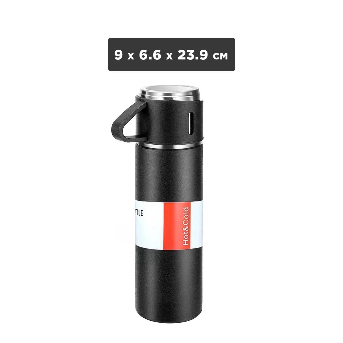 PACK6 CONTENEDOR MODERNO CON DOS TAZAS PARA USO EN HOGAR NEGRO Y+PAPEL REGALO - 4