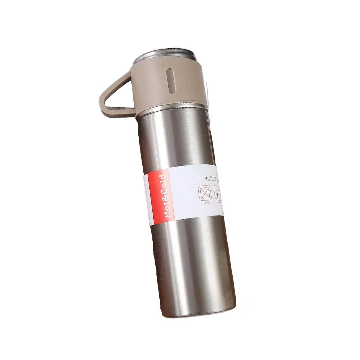 PACK4 BOTELLA TERMICA SEGURA CON DOS TAZAS PARA OFICINA AZUL Y+PAPEL REGALO - 3
