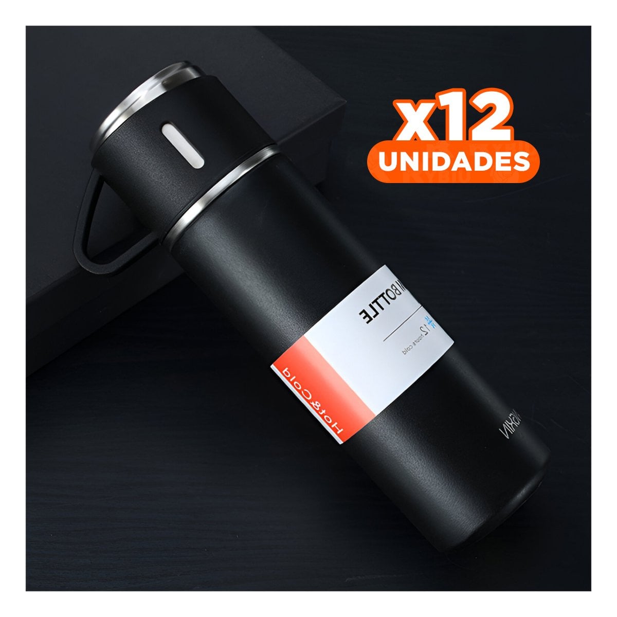 PACK12 RECIPIENTE MODERNO CON DOS TAZAS PARA CAFE Y TE NEGRO - 1