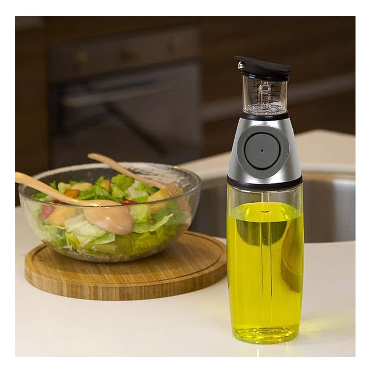 PACK4 CONTENEDOR VIDRIO CON MEDIDOR 500ML FACIL DE LLENAR Y MANTENER ORDEN Y+REGALO STICKER - 3