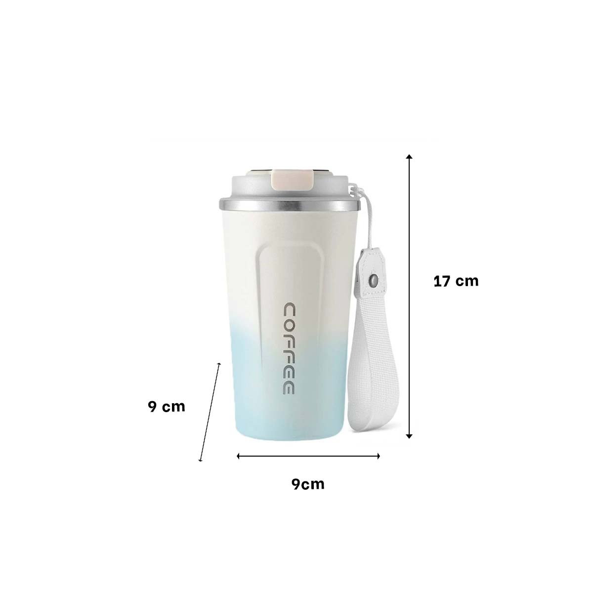 PACK6 RECIPIENTE PARA CAFÉ 510ML ROSADO CON BLANCO IDEAL MANTENER BEBIDAS Y+REGALO STICKER - 4