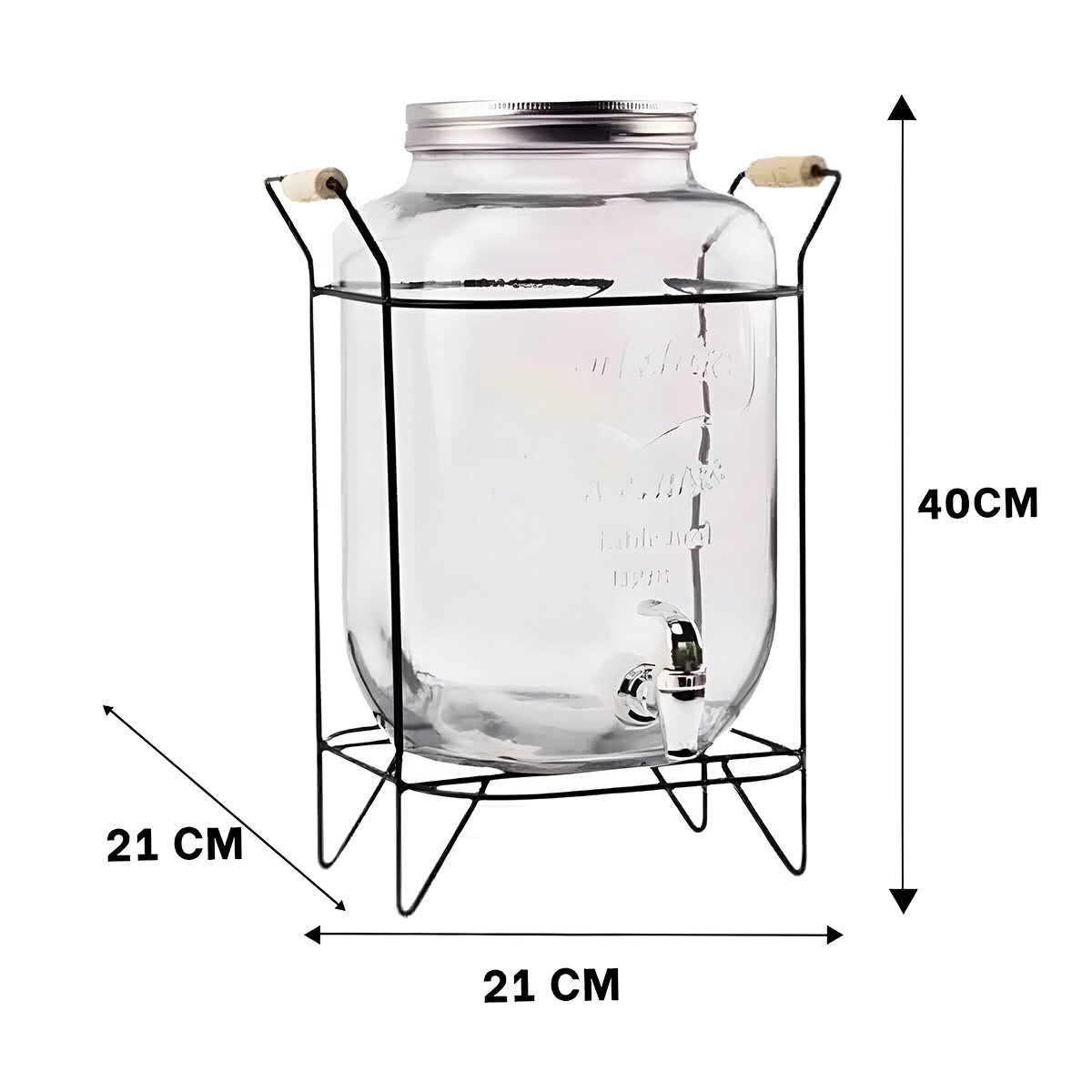 PACK2 SURTIDOR PARA LÍQUIDO 8L CON SOPORTE METÁLICO RESISTENTE Y DISEÑO MODERNO Y+PAPEL REGALO - 4