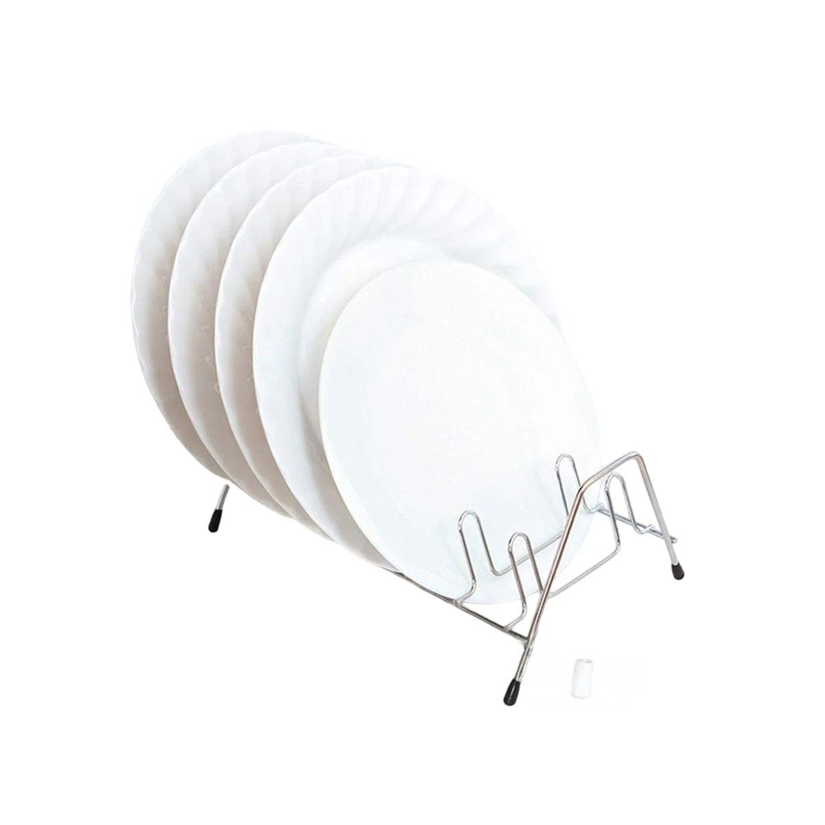 PACK6 ESTANTE REFORZADO PLATEADO PARA TAPAS DE OLLAS CURVO Y+REGALO STICKER - 2