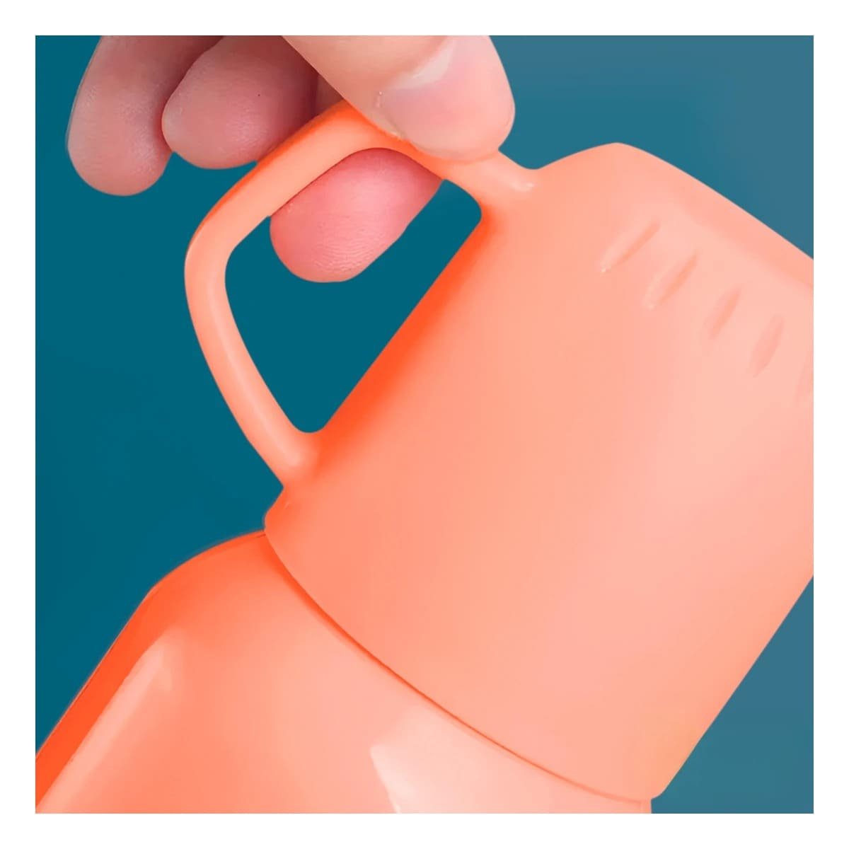 PACK6 TERMO MODERNO 500 ML CON 3 TAZAS NARANJA PARA HOGAR ACTUAL Y+PAPEL REGALO - 5