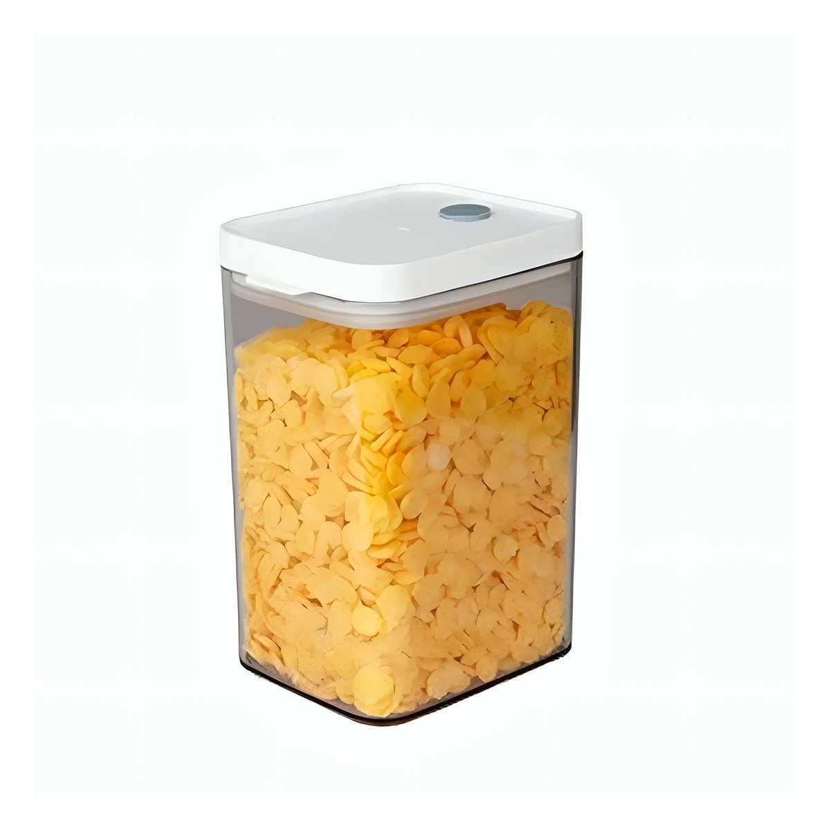 ENVASE ACRILICO MANTENER PRODUCTOS SECOS TAPA BLANCA PUNTO PLOMO 1100ML Y+PAPEL REGALO - 1