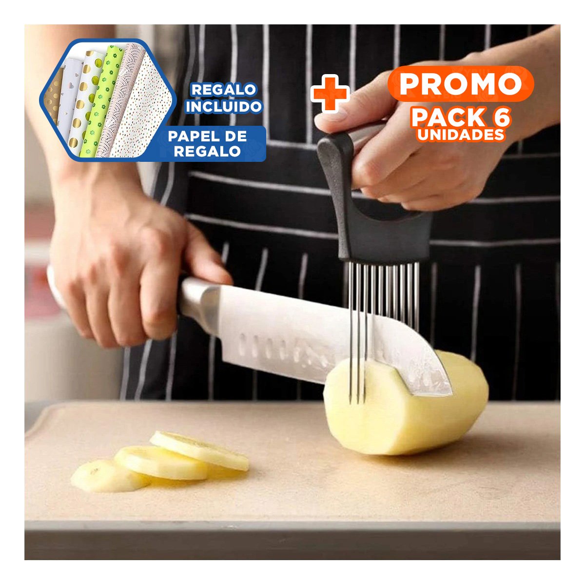 PACK6 EXTRACTOR DE AGUJAS PARA FRUTAS Y VERDURAS CON MANGO ERGONOMICO COMODO Y+PAPEL REGALO - 1