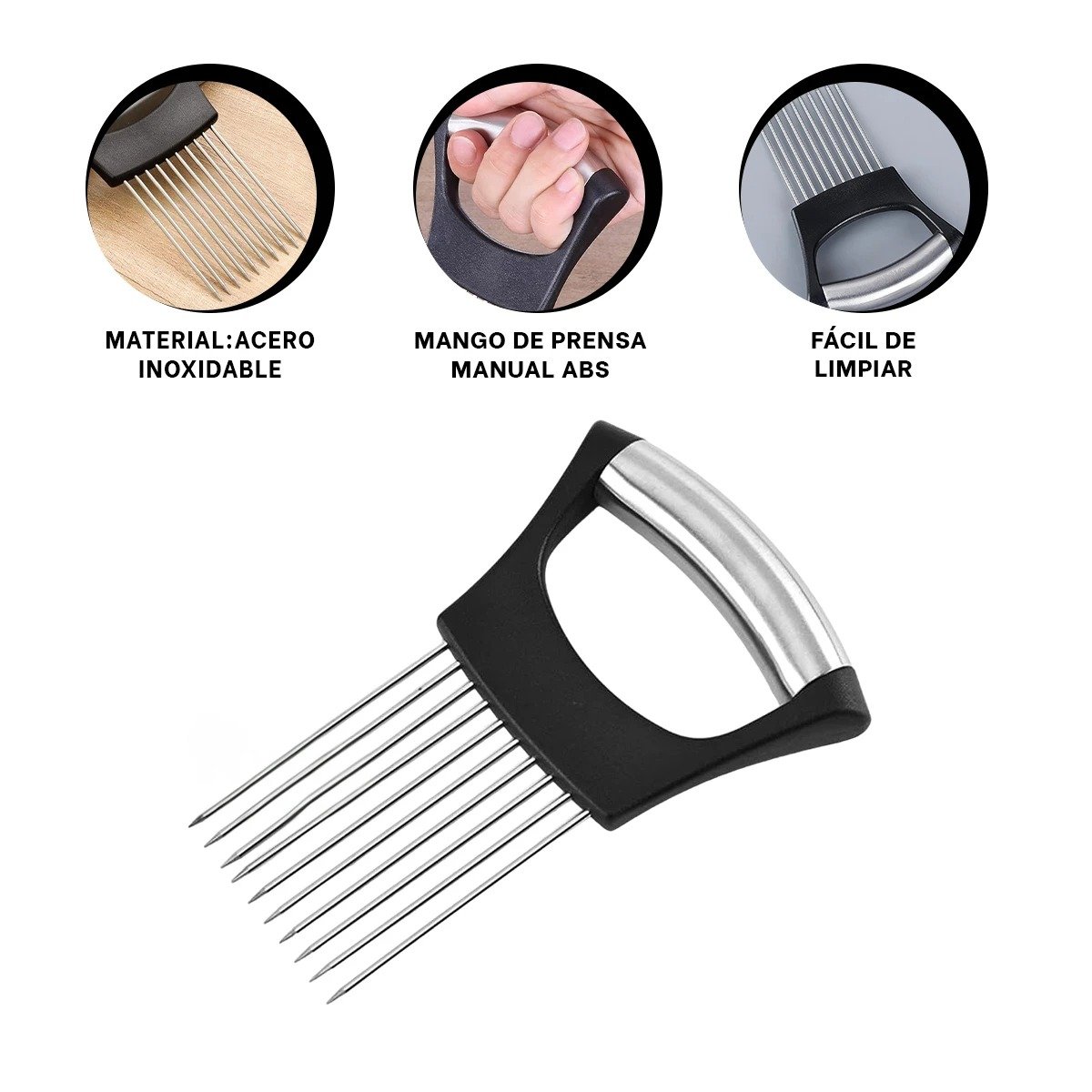 PACK6 EXTRACTOR DE AGUJAS PARA FRUTAS Y VERDURAS CON MANGO ERGONOMICO COMODO Y+PAPEL REGALO - 2
