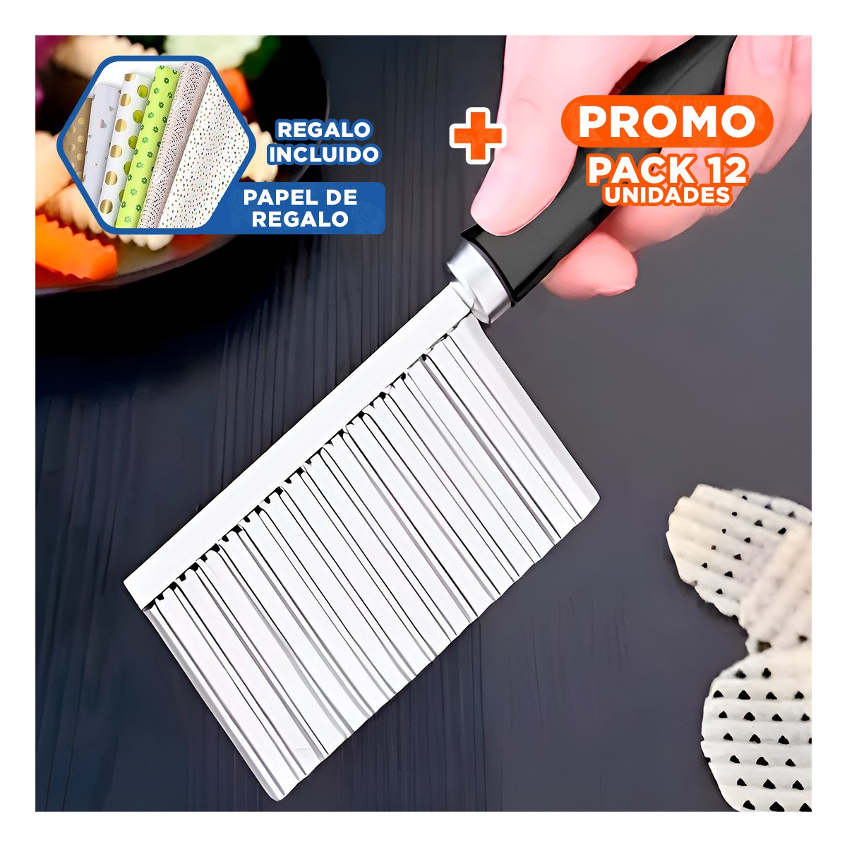 PACK12 ACCESORIO DE ONDAS PARA GENTE QUE AMA EL ARTE EN SU HOGAR Y+PAPEL REGALO - 1