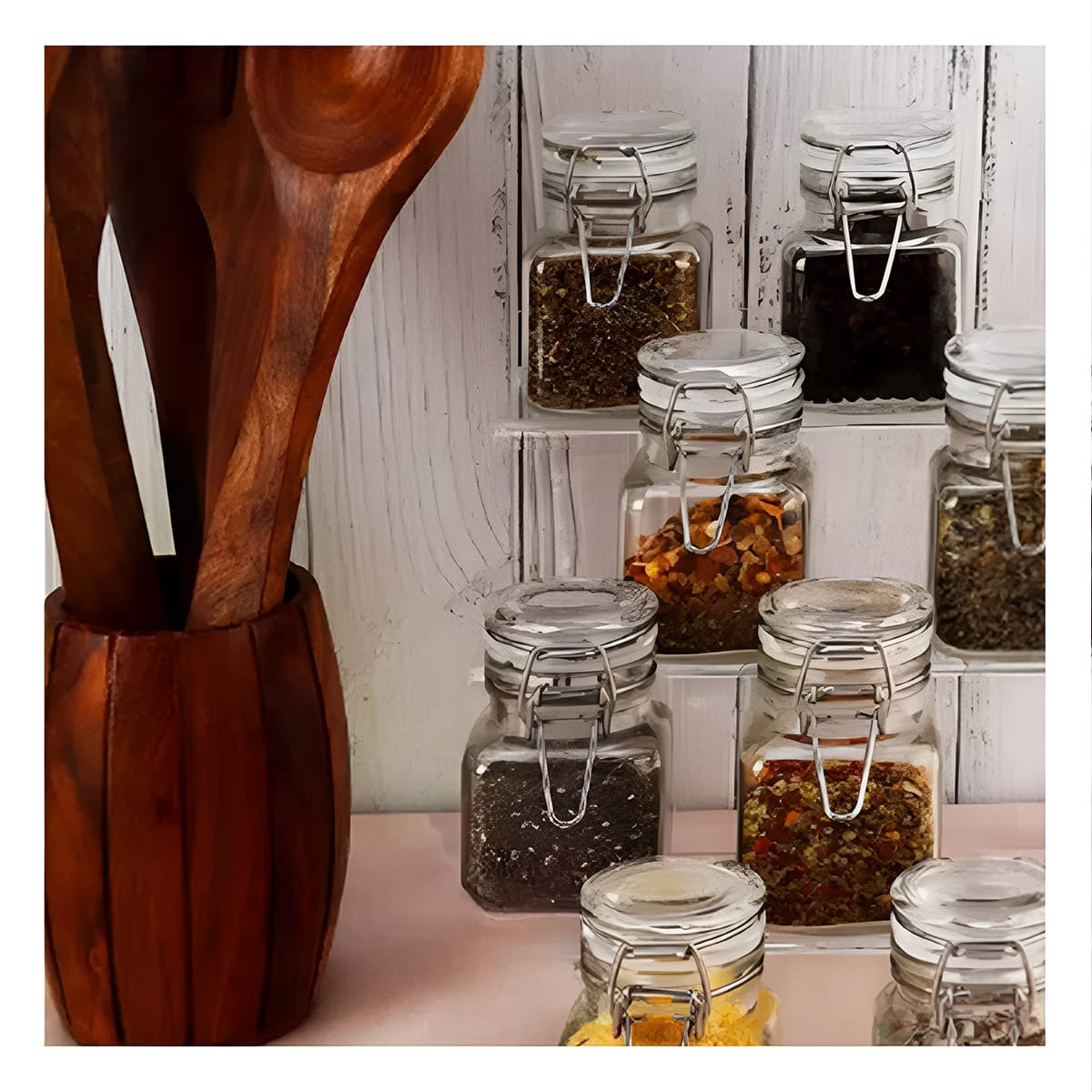 PACK4 ENVASE VERSATIL DE VIDRIO DE 100 ML MULTIUSO CON TAPA Y CIERRE SEGURO - 3