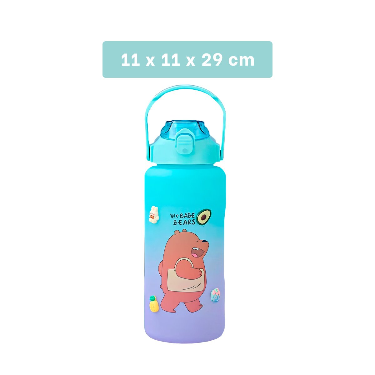 PACK6 BOTELLA ESCOLAR OSO ESCANDALOSO 2 LITROS PARA AGUA Y+PAPEL REGALO - 4