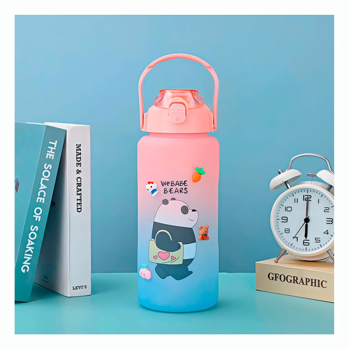 PACK6 BOTELLA ESCOLAR OSO ESCANDALOSO 2 LITROS PARA AGUA Y+PAPEL REGALO - 5
