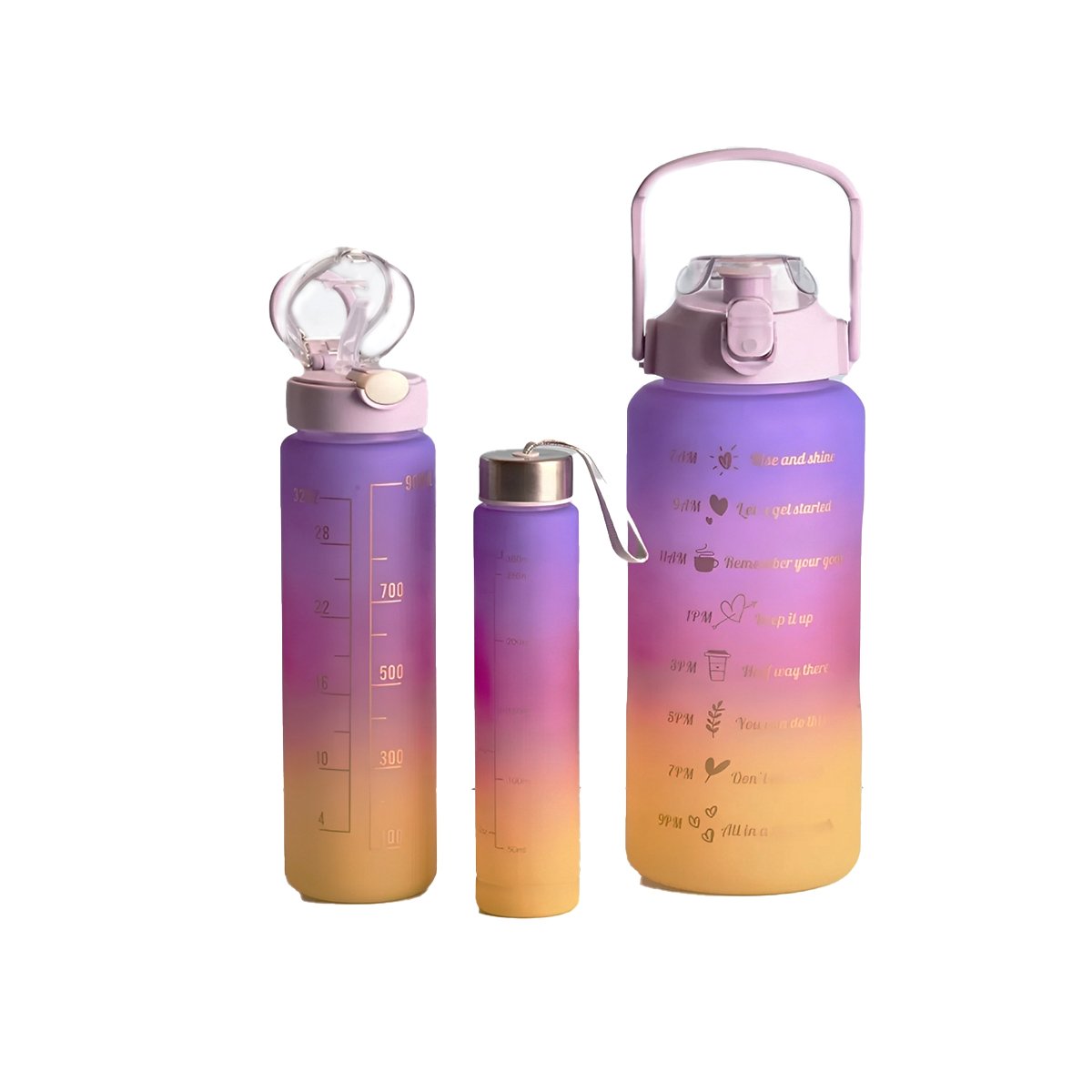 PACK6 CANTIMPLORAS EN MORADO CON 2 L 1 L Y 300 ML PARA ACTIVIDADES Y+REGALO STICKER - 2