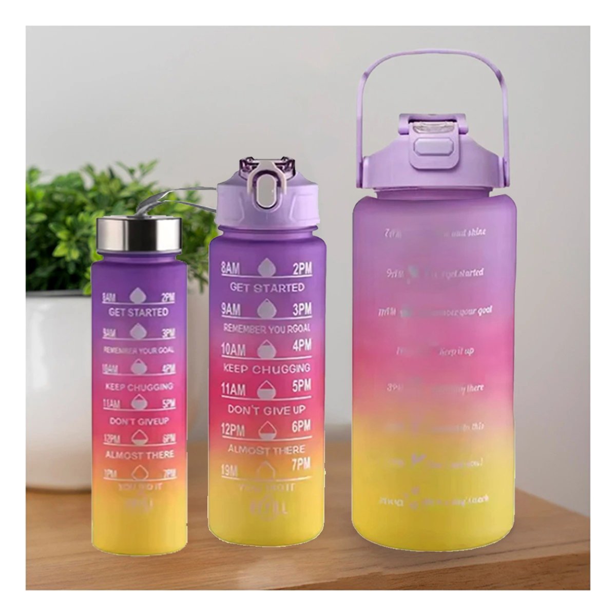 PACK6 CANTIMPLORAS EN MORADO CON 2 L 1 L Y 300 ML PARA ACTIVIDADES Y+REGALO STICKER - 5