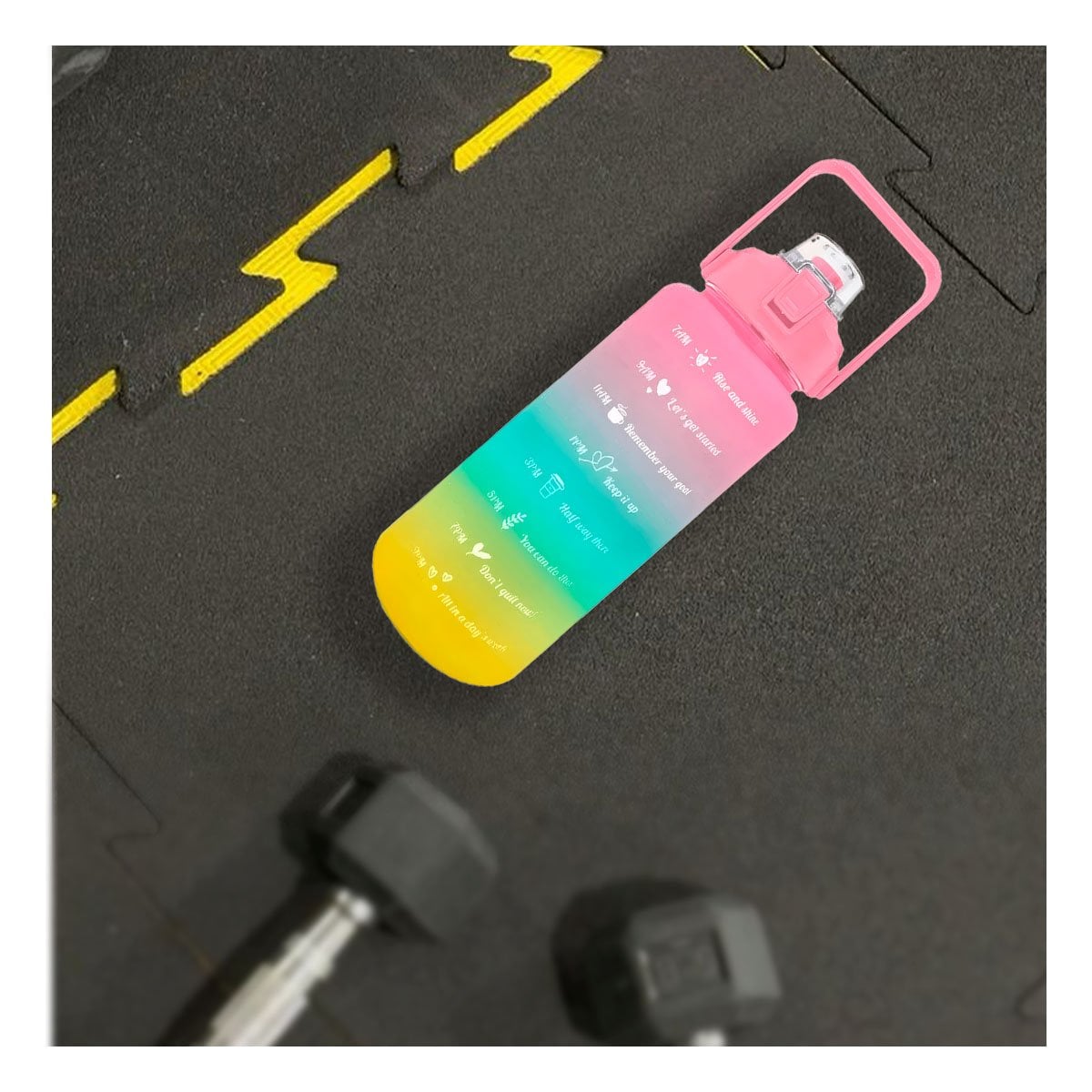 PACK4 BOTELLA DEPORTIVA 2LT MULTICOLOR PARA AGUA Y MOMENTOS DE GIMNASIO - 3