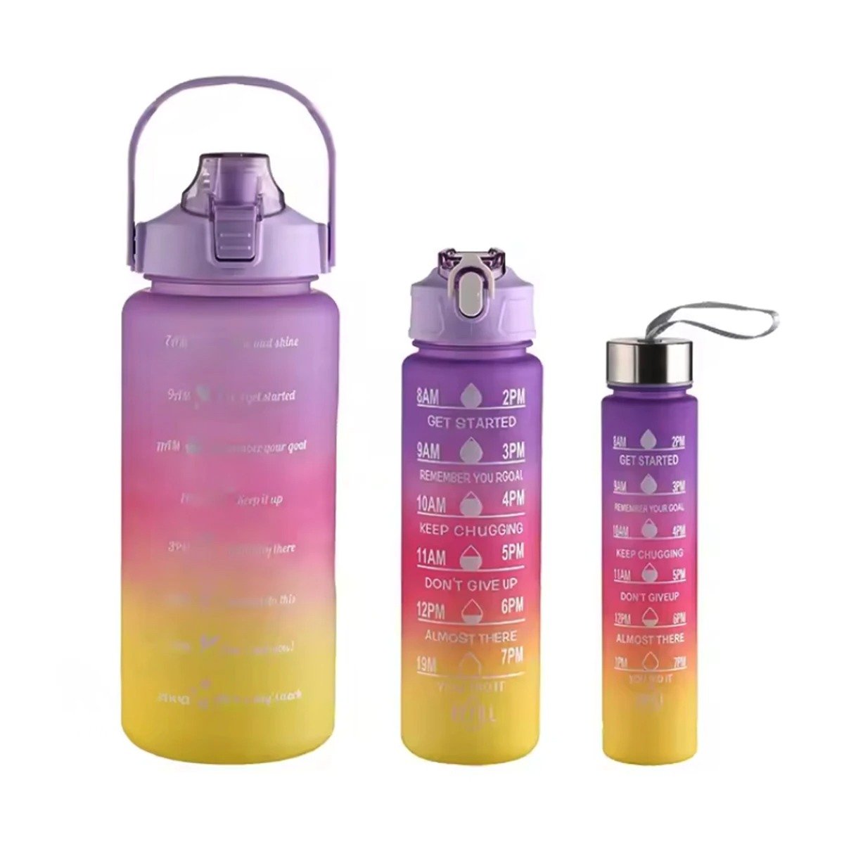 PACK4 TOMATODOS EN MORADO SET DE 3 CON VOLUMEN 2 L 1 L Y 300 ML Y TAPA FIRME Y+PAPEL REGALO - 3
