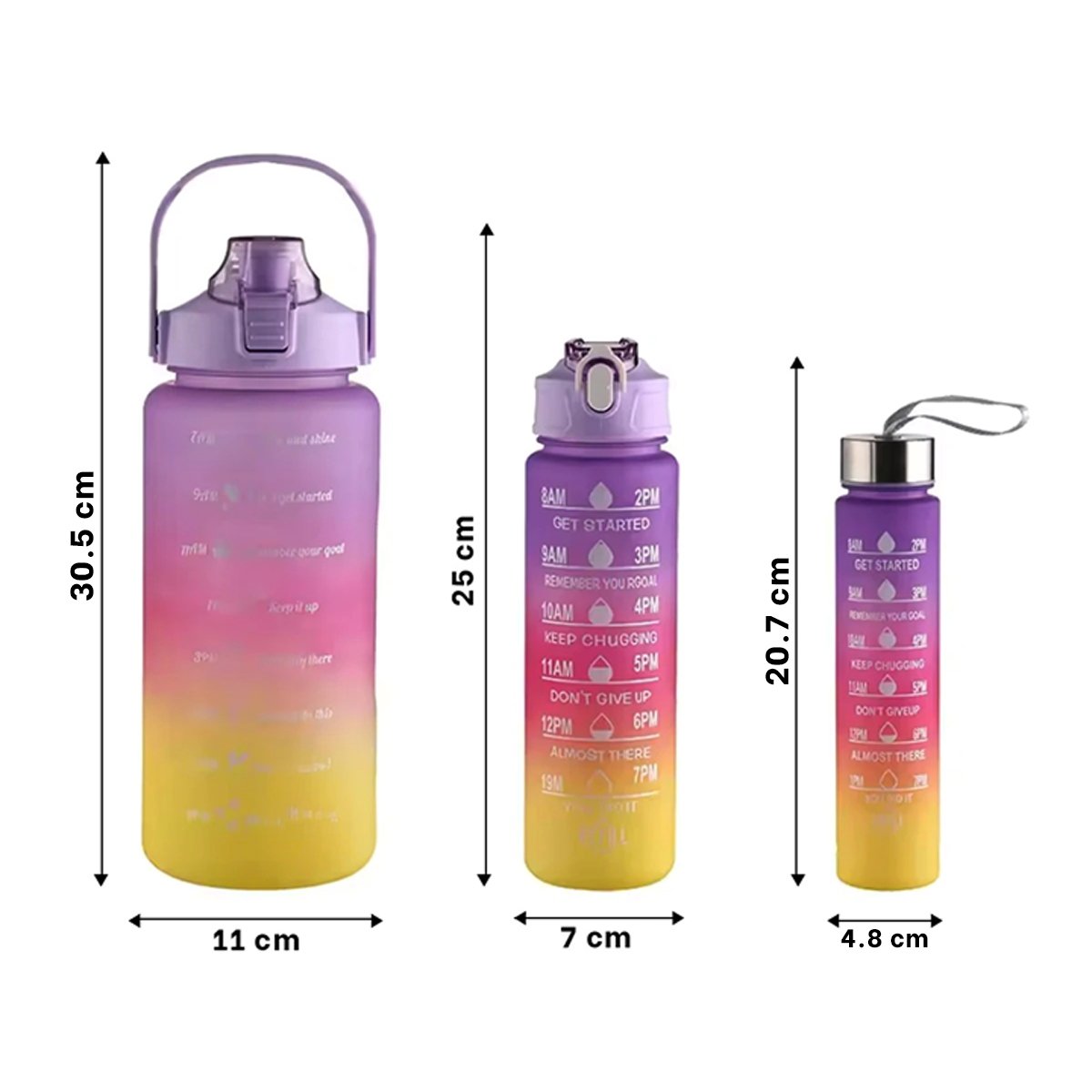 PACK4 TOMATODOS EN MORADO SET DE 3 CON VOLUMEN 2 L 1 L Y 300 ML Y TAPA FIRME Y+PAPEL REGALO - 4