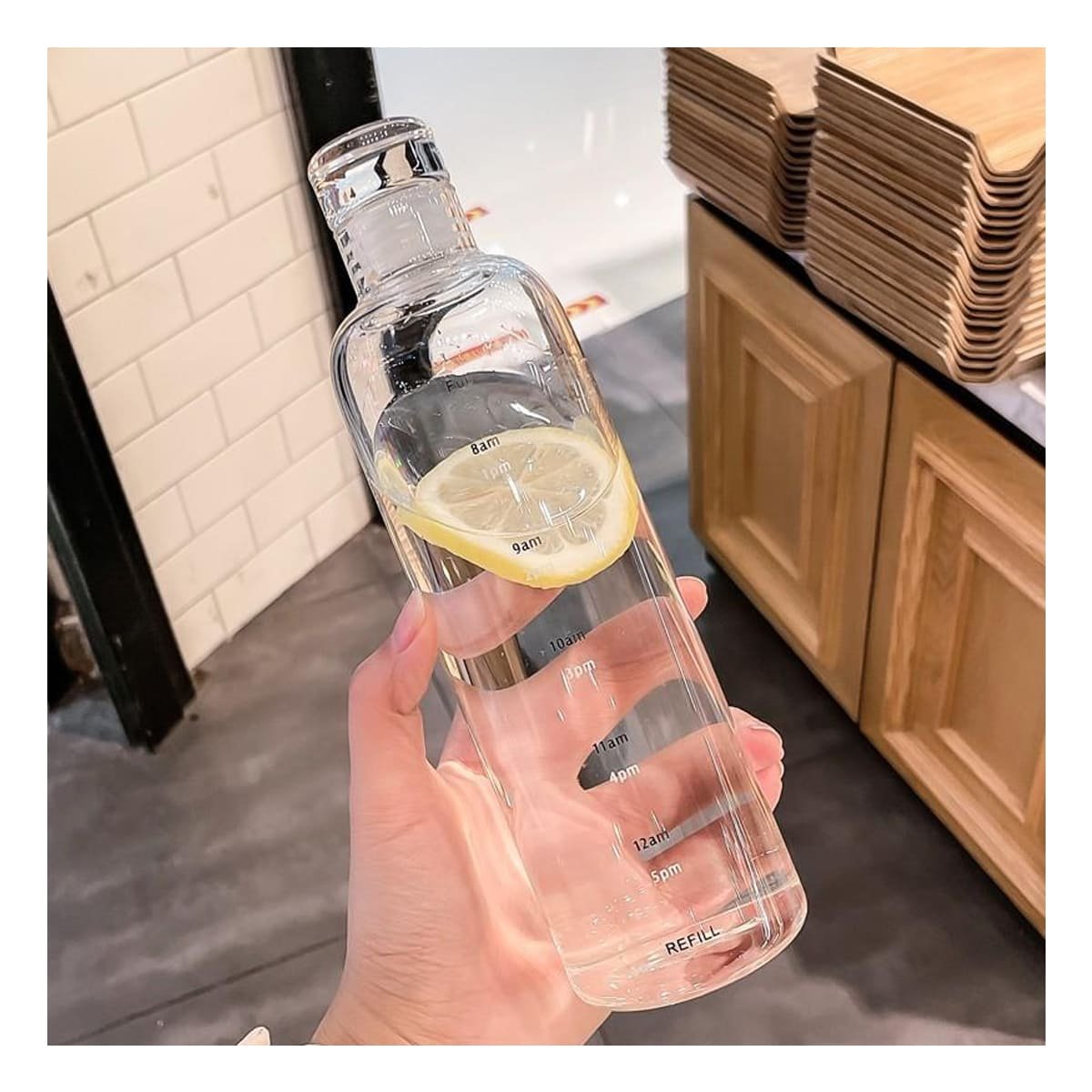 PACK4 VASO DEPORTIVO 500 ML TRANSPARENTE CON DISENO FUNCIONAL - 5