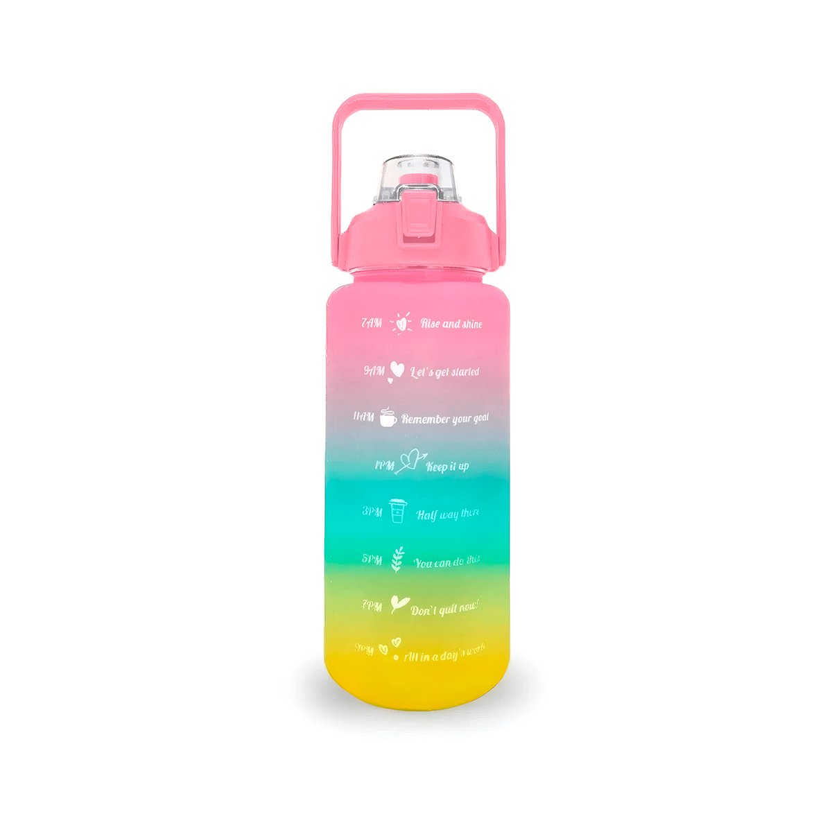 PACK6 BOTELLA DEPORTIVA 2LT MULTICOLOR PARA AGUA Y MOMENTOS RECREATIVOS Y+REGALO STICKER - 2