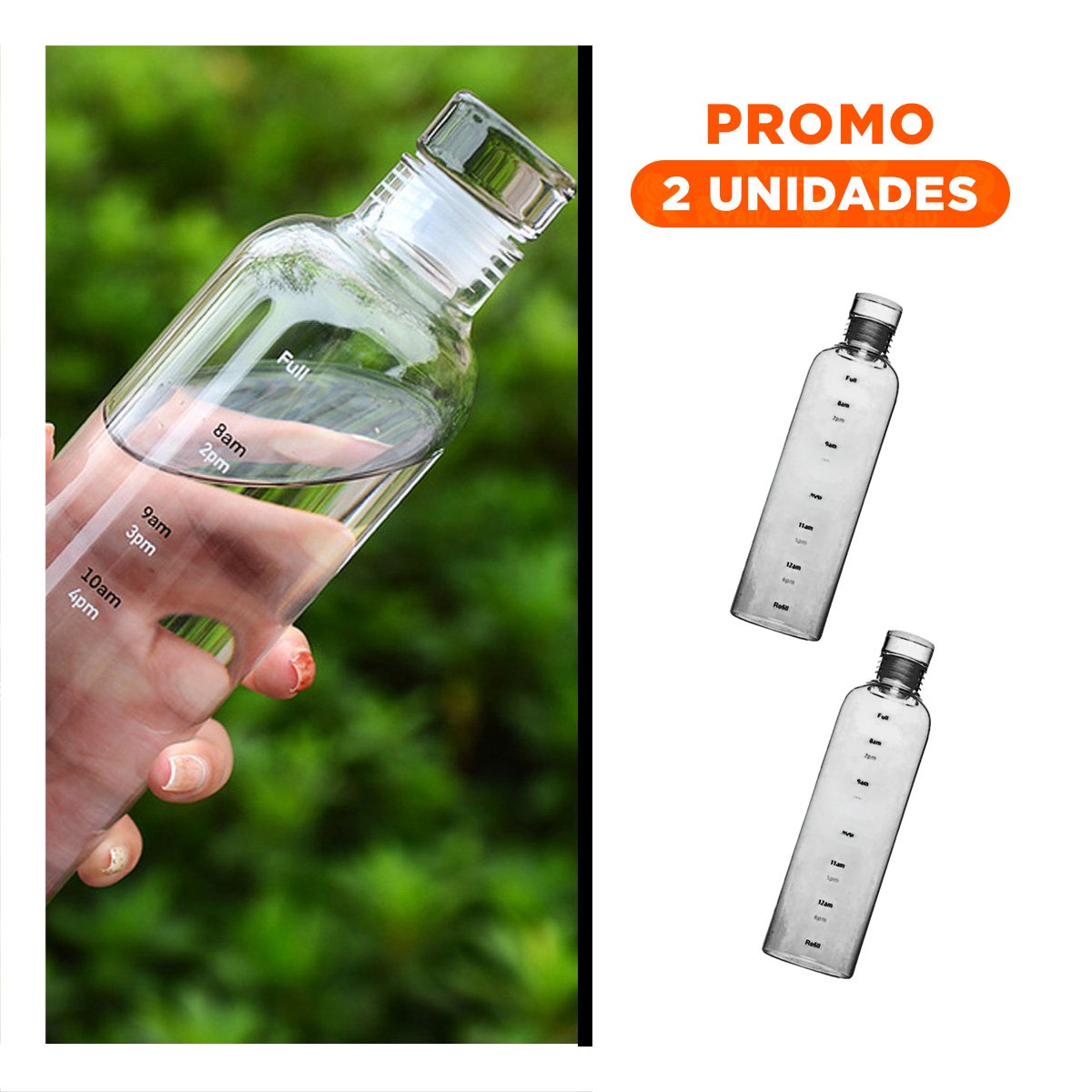 PACK2 VASO REUTILIZABLE 500 ML TRANSPARENTE NEGRO PARA TODO MOMENTO - 1