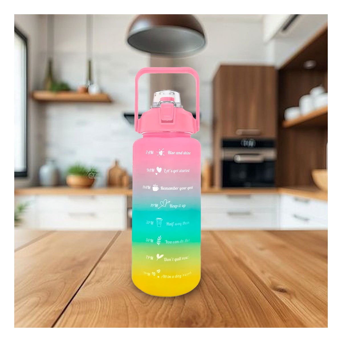 PACK6 TERMO 2LT MULTICOLOR PARA AGUA Y DISFRUTAR EN CASA Y OFICINA Y+PAPEL REGALO - 5