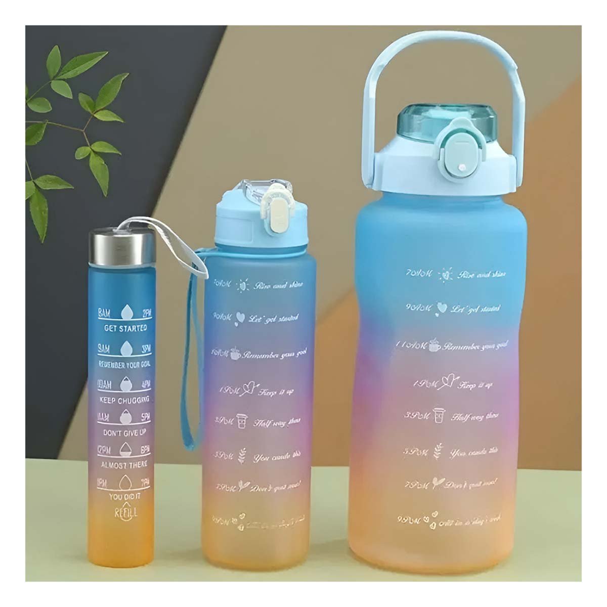 PACK6 CANTIMPLORAS EN VERDE CON 2 L 1 L Y 300 ML PARA ACTIVIDADES Y+REGALO STICKER - 5