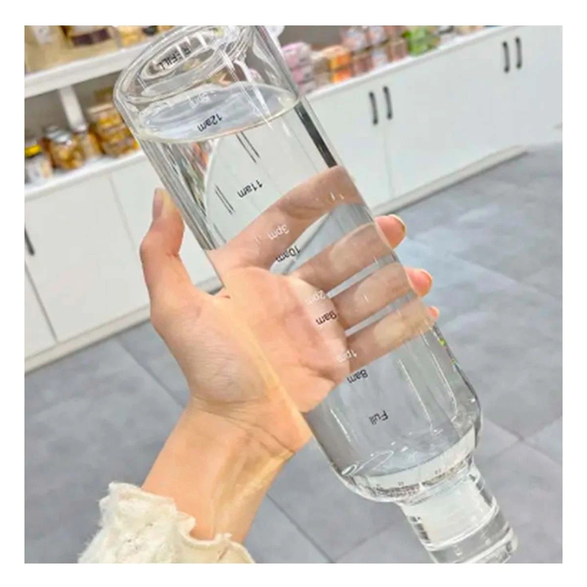 PACK12 RECIPIENTE REUSABLE 500 ML TRANSPARENTE CON DISENO MODERNO Y ELEGANTE Y+PAPEL REGALO - 3