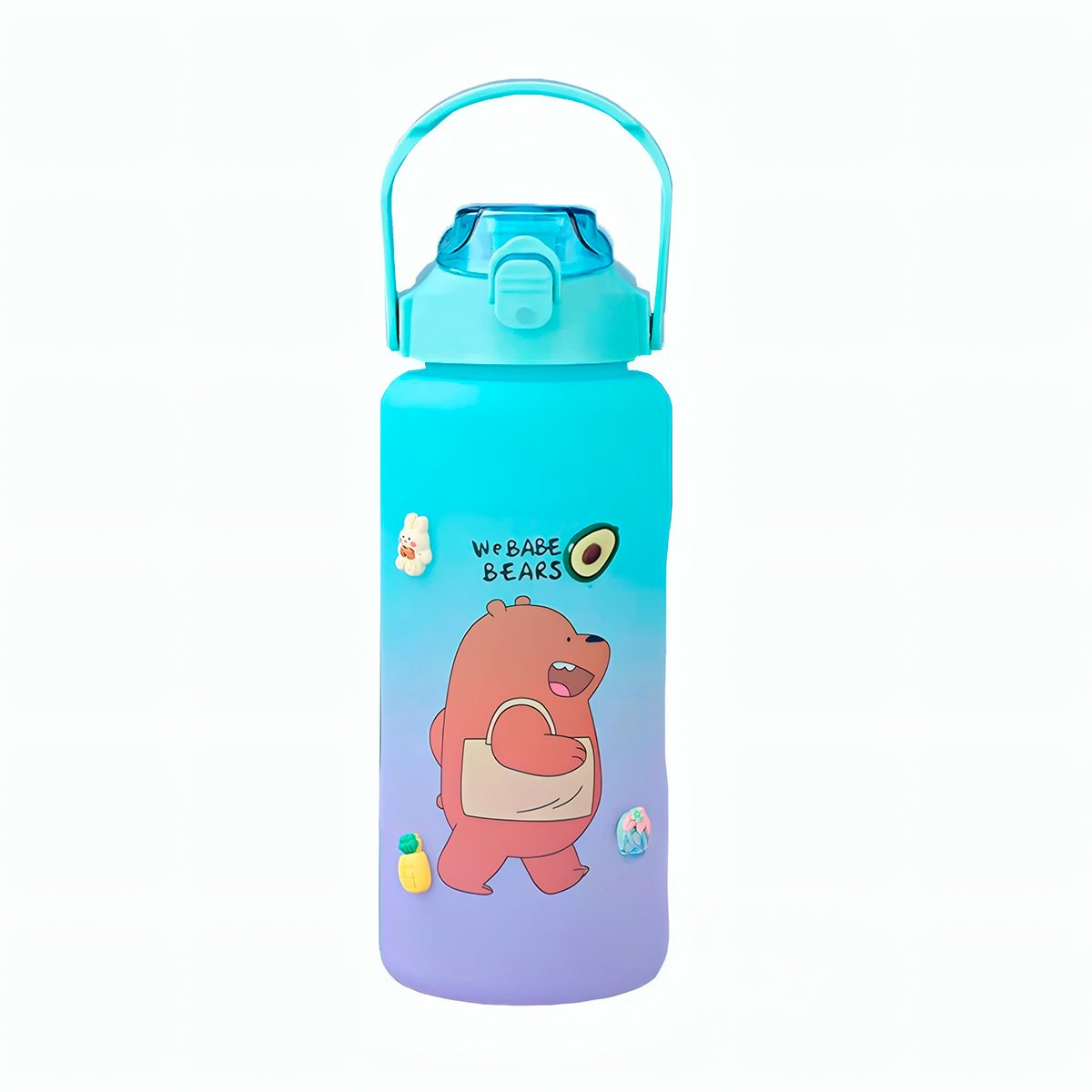 PACK2 FRASCO REUTILIZABLE OSO ESCANDALOSO 2 LITROS PARA AGUA Y+REGALO STICKER - 2