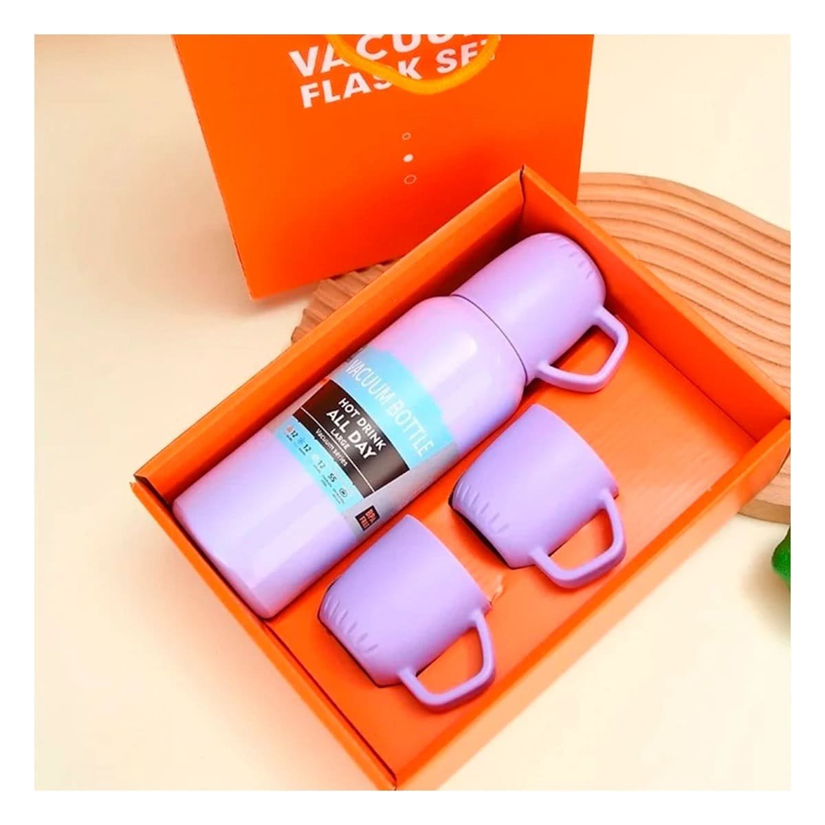 PACK12 BOTELLA FUNCIONAL 500 ML CON 3 TAZAS LILA PARA USO DIARIO - 3