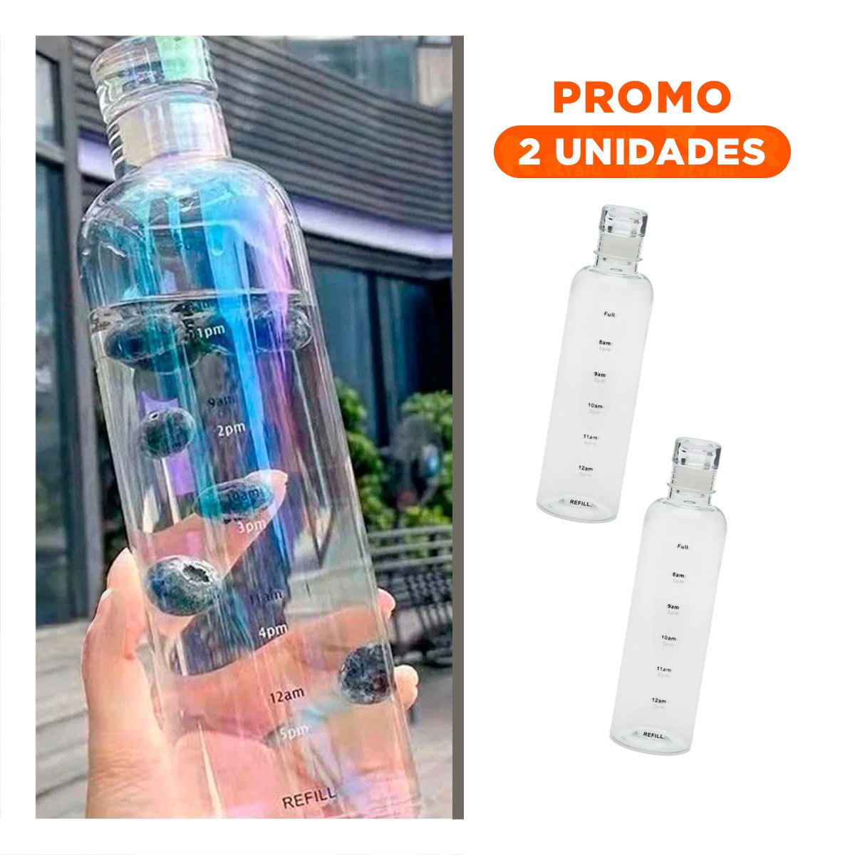 PACK2 VASO REUTILIZABLE 500 ML TRANSPARENTE PARA TODO MOMENTO - 1