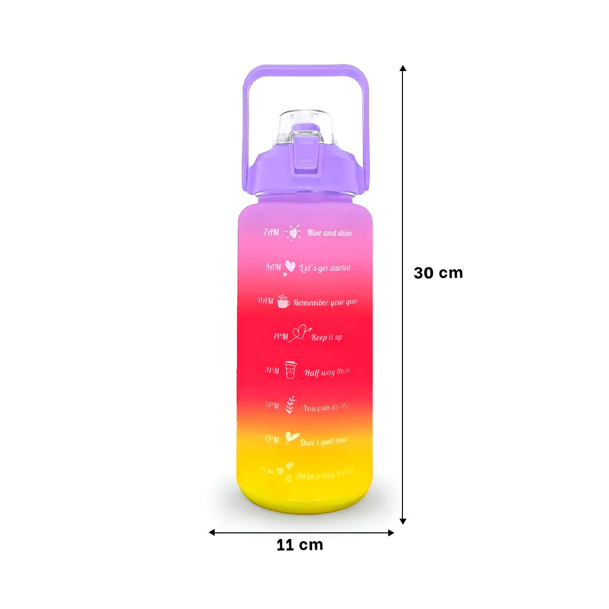 PACK12 CONTENEDOR DE LIQUIDOS 2LT MULTICOLOR PARA BEBIDAS Y ACTIVIDAD PERSONAL Y+PAPEL REGALO - 4