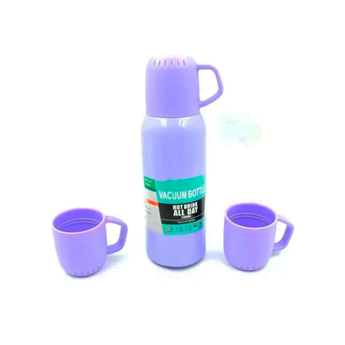 PACK12 BOTELLA MULTIUSO 500 ML CON 3 TAZAS LILA PARA HOGAR Y OFICINA Y+REGALO STICKER - 2