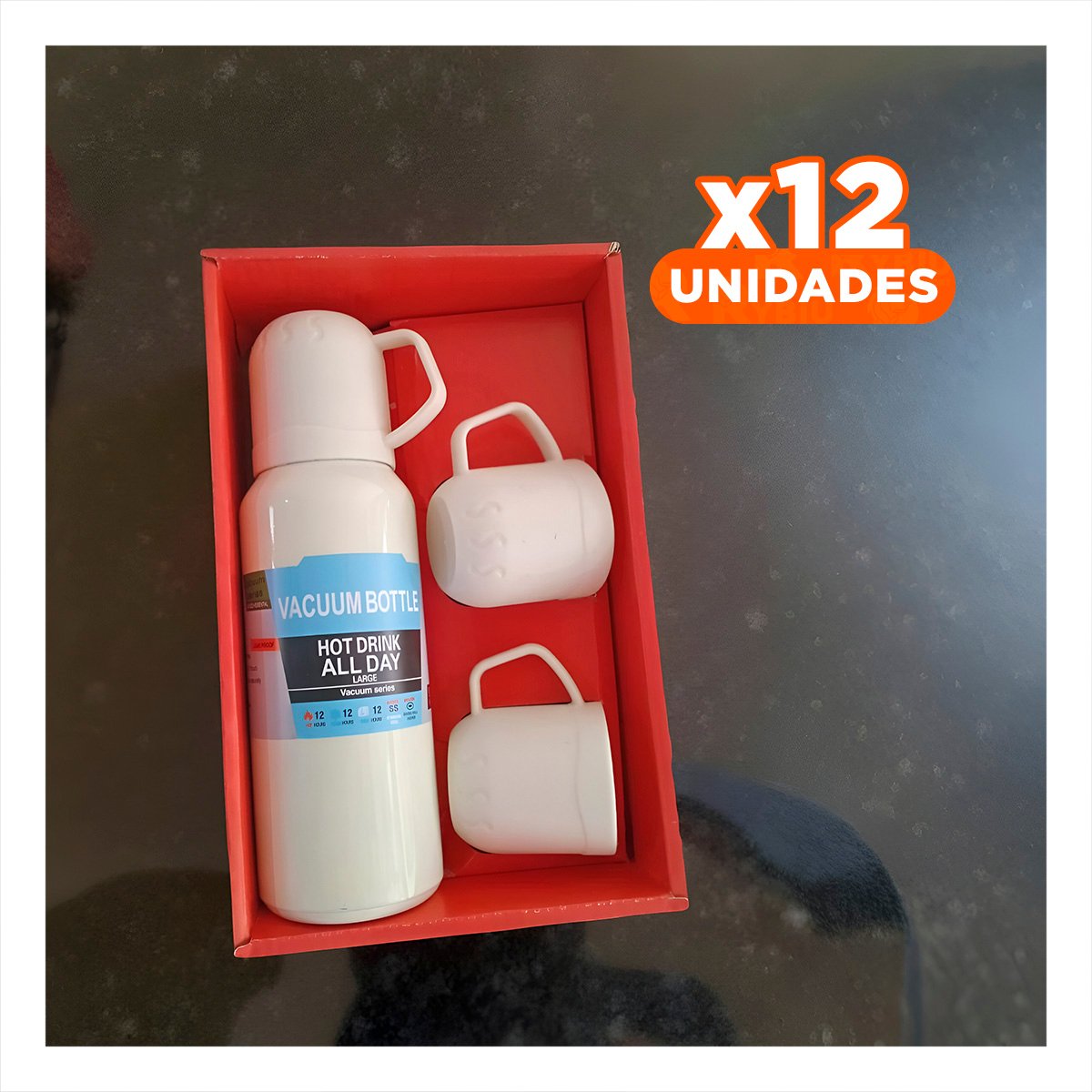 PACK12 BOTELLA FUNCIONAL 500 ML CON 3 TAZAS CREMA PARA USO DIARIO Y+PAPEL REGALO - 1