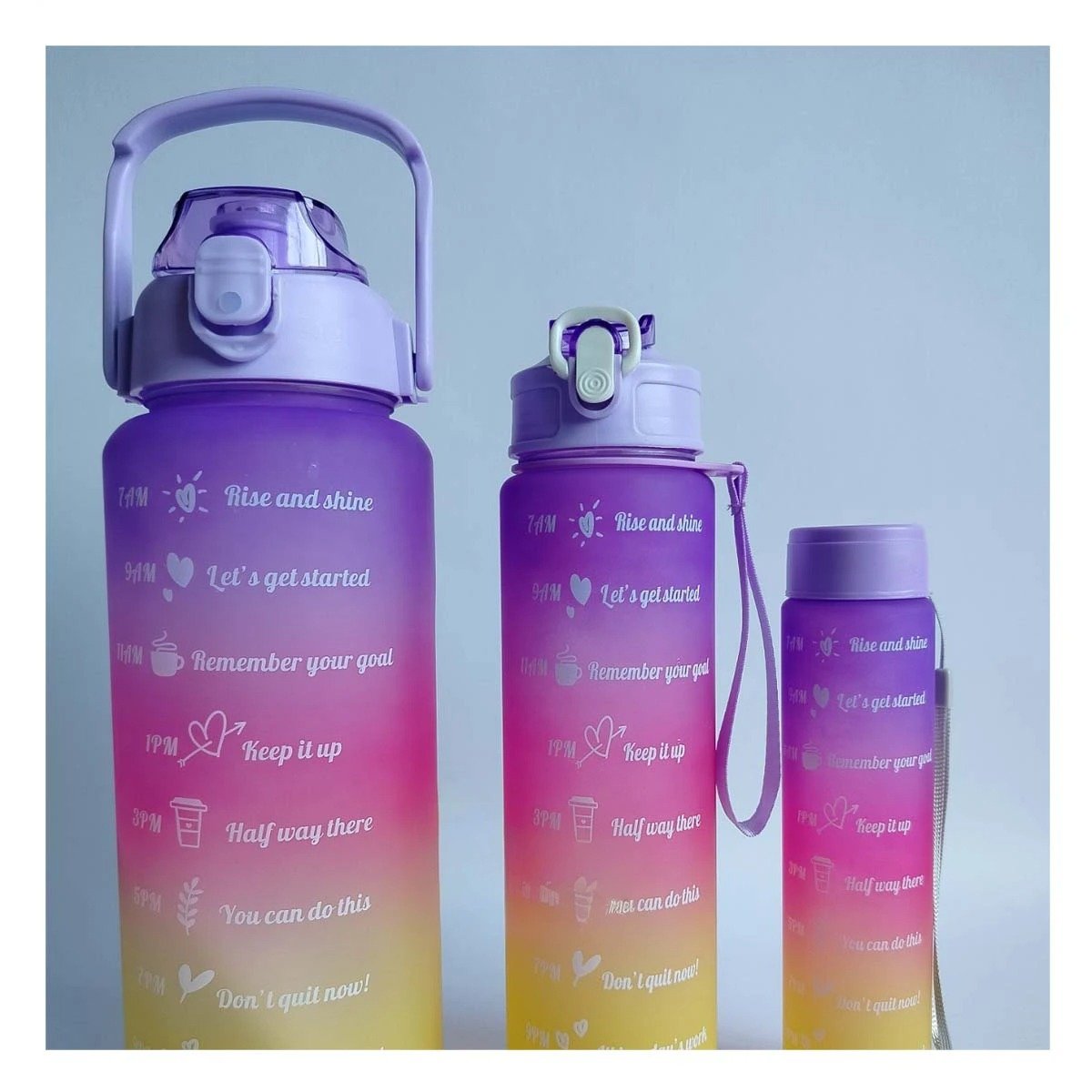 PACK4 TOMATODOS EN PRESENTACION DE 3 UNIDADES MORADO 2 L 1 L Y 300 ML CON TAPA - 3