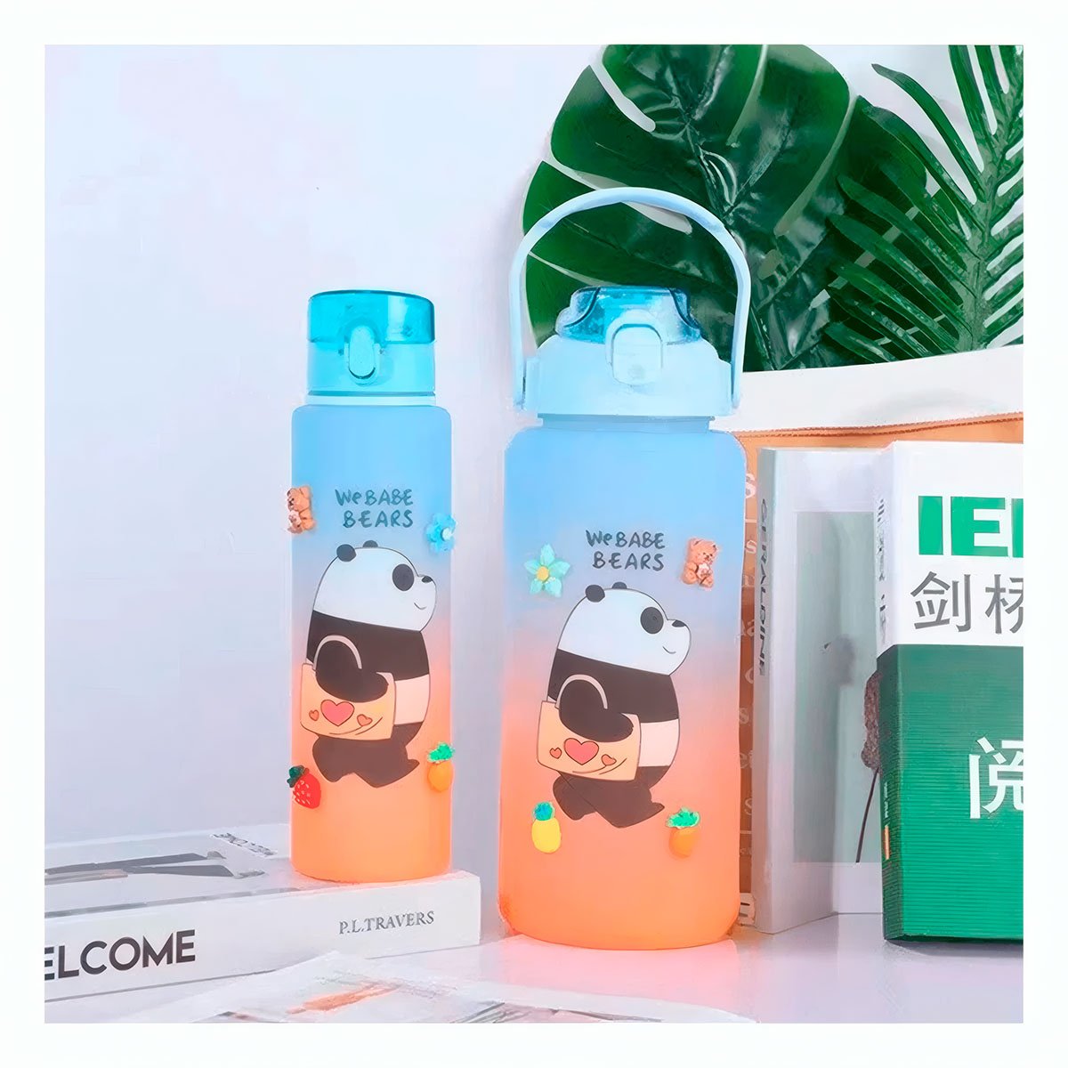 PACK6 VASO ESCOLAR OSO ESCANDALOSO 2 LITROS PARA BEBIDAS Y+REGALO STICKER - 3