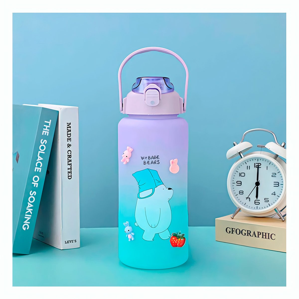 PACK6 VASO ESCOLAR OSO ESCANDALOSO 2 LITROS PARA BEBIDAS Y+REGALO STICKER - 5