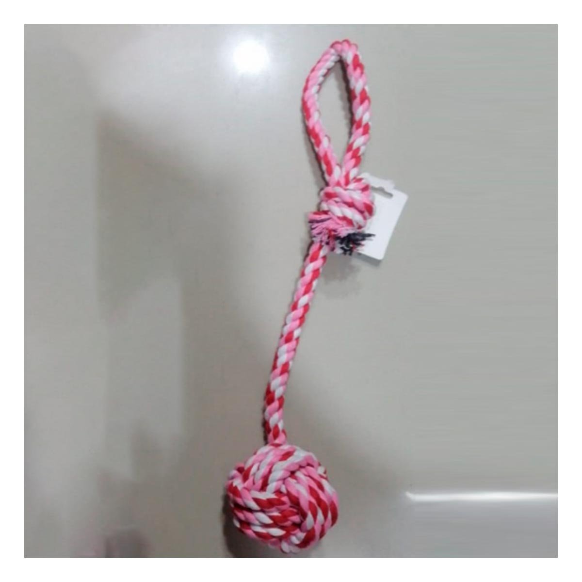 PACK6 IMPLEMENTO DE LANZAMIENTO CON PELOTA Y SOGA CON AGARRADERA ROSADO ROJO Y+PAPEL REGALO - 2