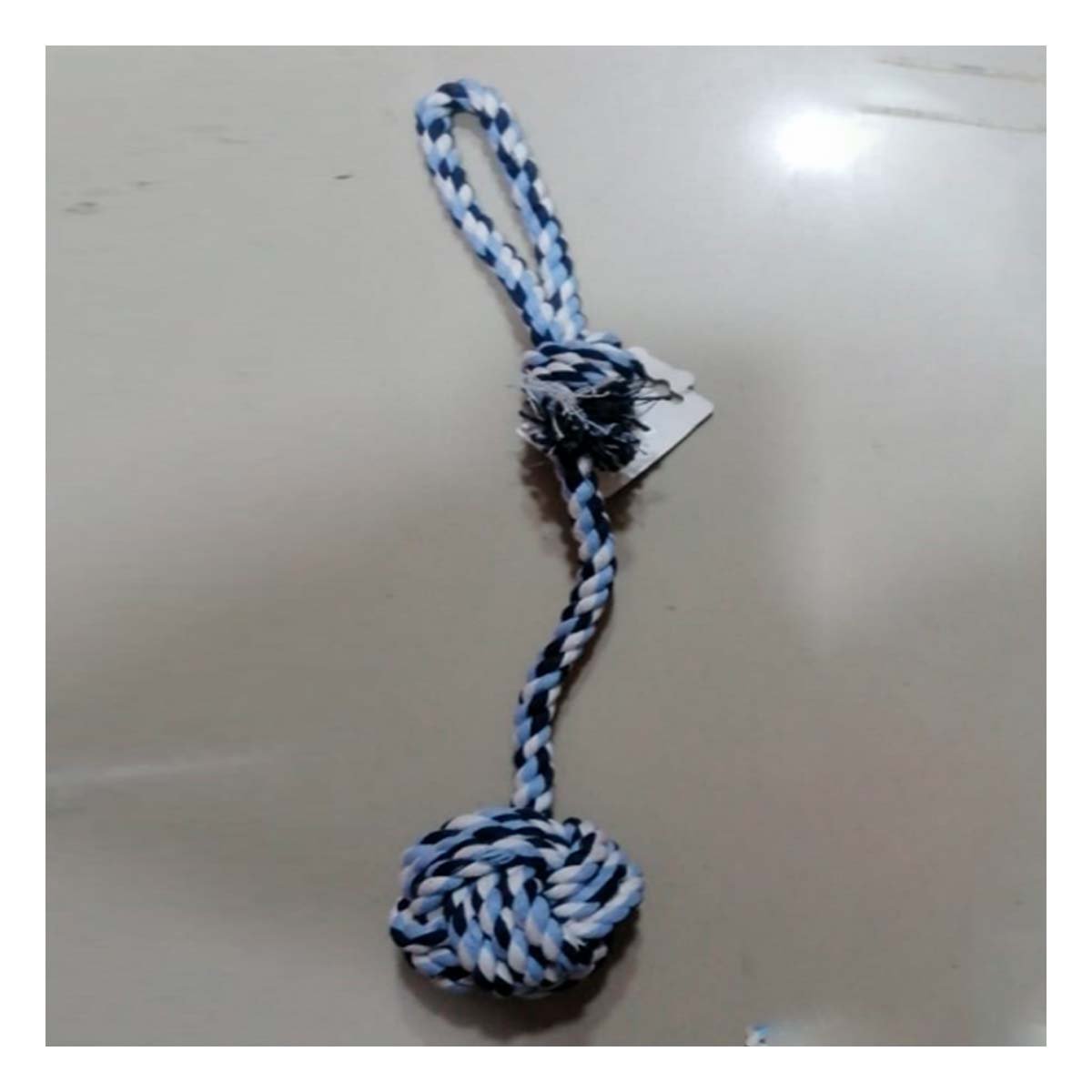 PACK4 PRODUCTO PARA JUEGO ACTIVO CON PELOTA Y SOGA CON MANGO AZUL CELESTE - 3