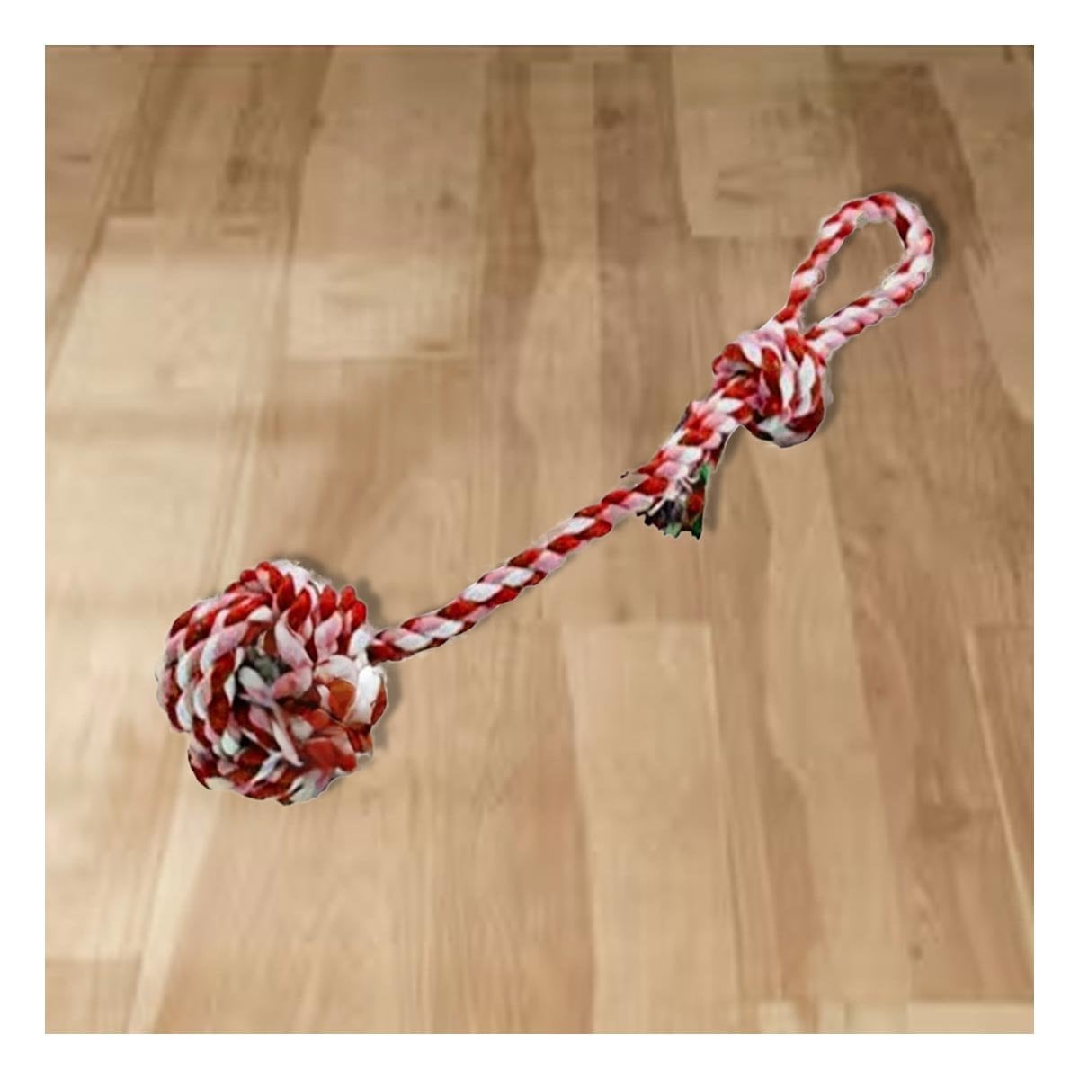 PACK6 IMPLEMENTO RECREATIVO CON PELOTA Y SOGA ROSADO ROJO Y+REGALO STICKER - 3