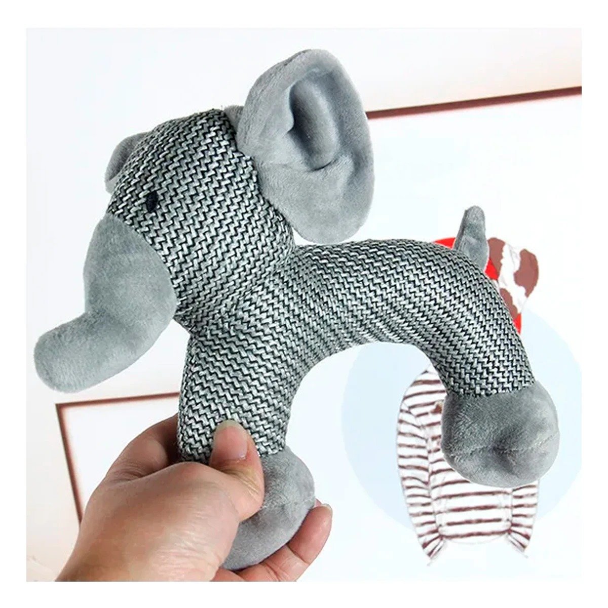 PACK6 ARTICULO DECORATIVO ELEFANTE CON SONIDO EN PLOMO PARA HOGAR Y+REGALO STICKER - 5