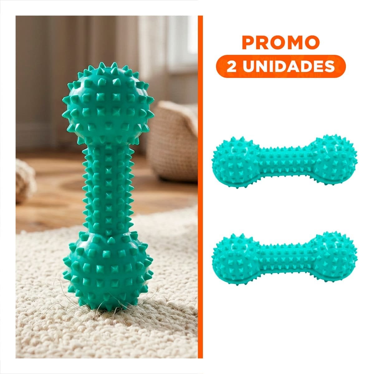 PACK2 KIT INTERACTIVO VERDE AGUA PARA MASCOTAS FORMA DE PESA SEGURO - 1